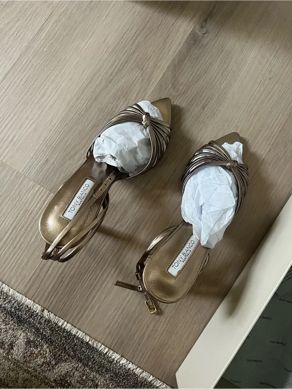 Tony Bianco MAXOS AMBER NAPPA METALLIC